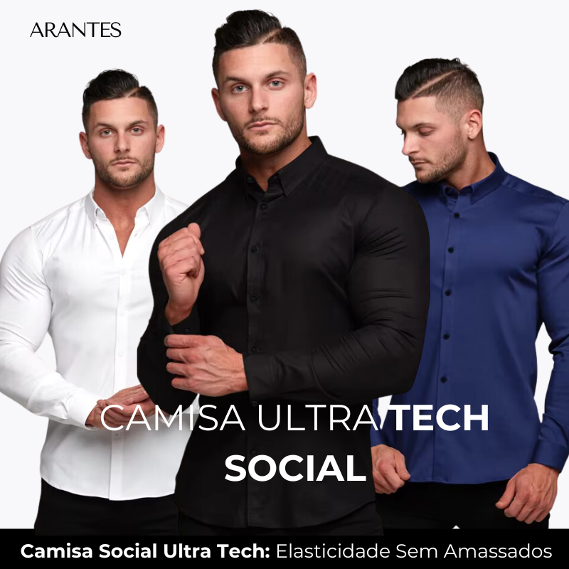 Camisa Ultra Tech Social Anti Amassados